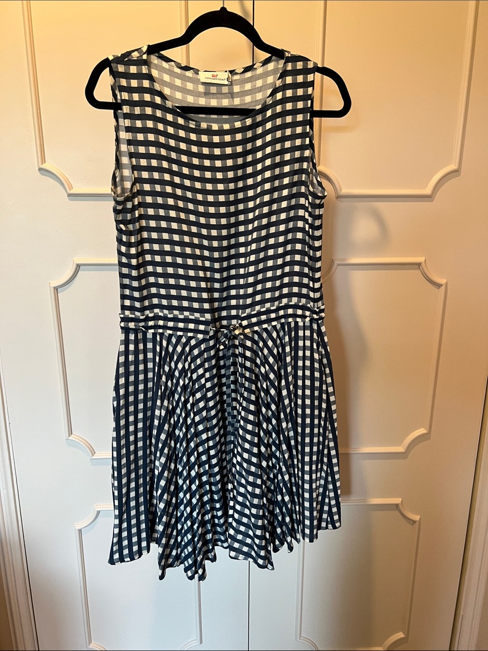 Vineyard Vines Navy & White Gingham Sundress